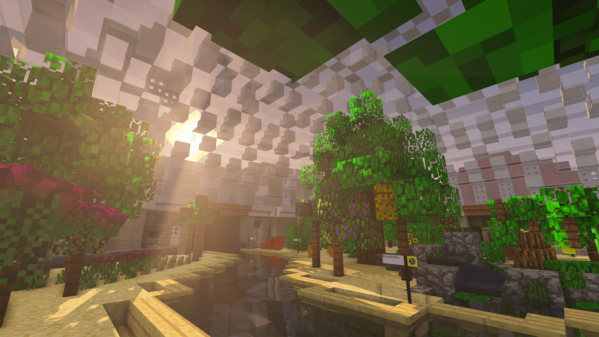 Minecraft Indoor Garden