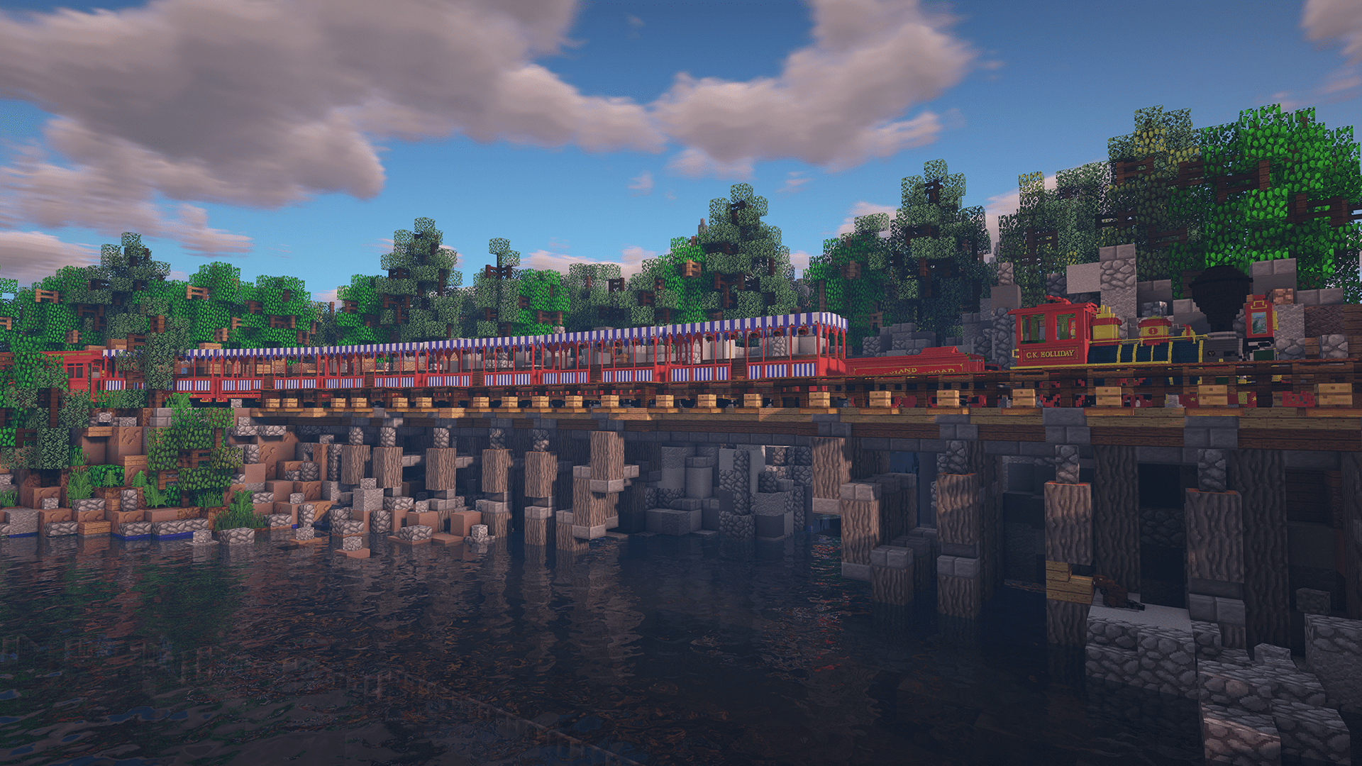 Trian Staion Minecraft Disney Minecraft Disneyland Railroad Grand